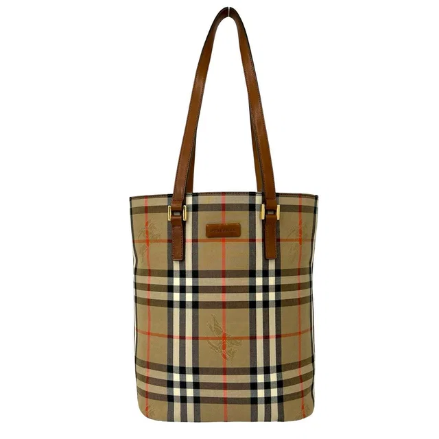 Burberry Canvas Leather Tote Bag in Canvas from LuxUness