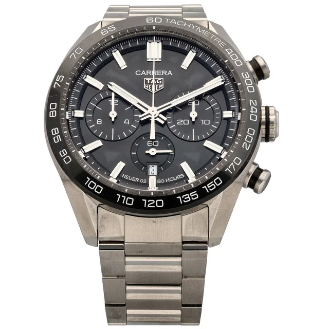 TAG Heuer Carrera CBN2A1B 44mm Stainless Steel Watch from H&T