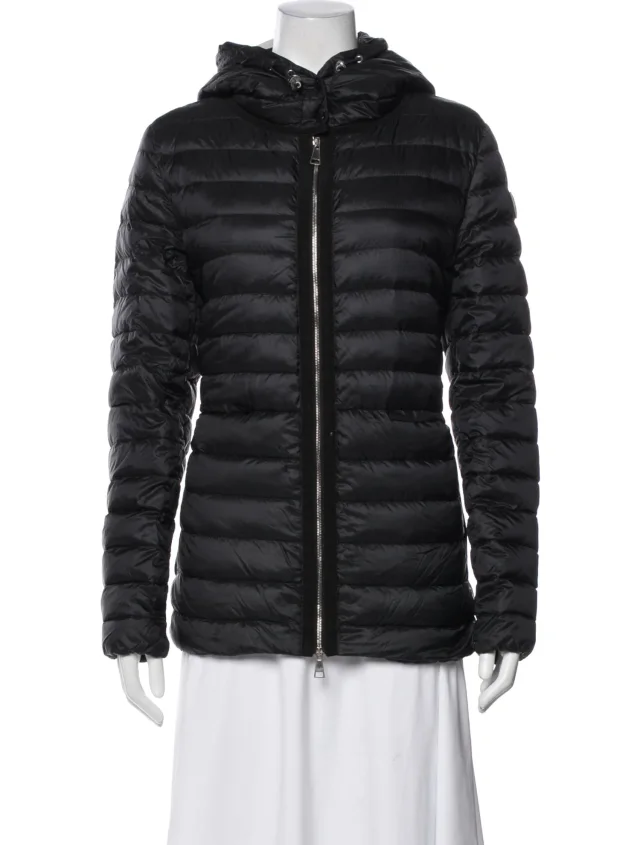 Moncler Down Coat in black from The RealReal