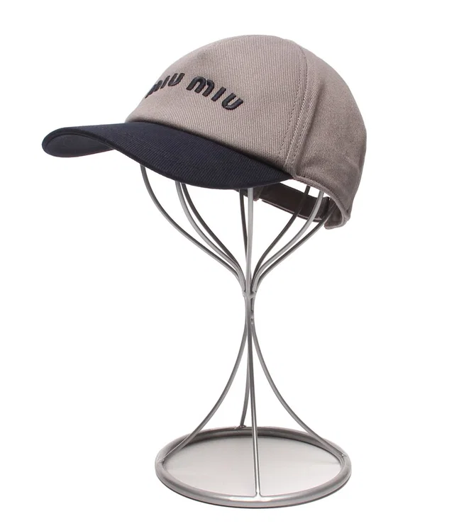 Miu Miu Cap Velcro Type Bicolor Hat from The Reluxe