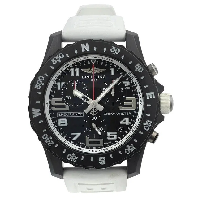 Breitling Endurance Pro Chronograph Quartz Chronometer Black Dial Mens Watch X82310 in black|white from Jomashop.com