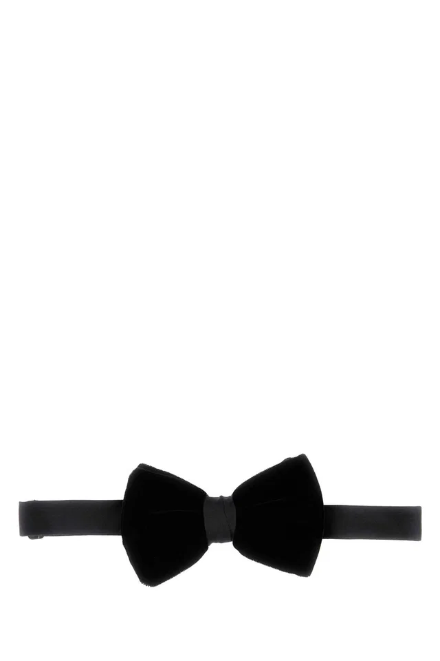 Giorgio Armani Velvet Bow Tie — Black Ties in Black Velvet from HEWI
