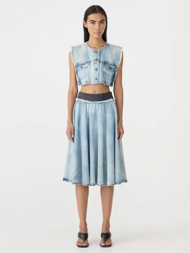 Bassike Faded Denim Vest from bassike, photo 1 of 1