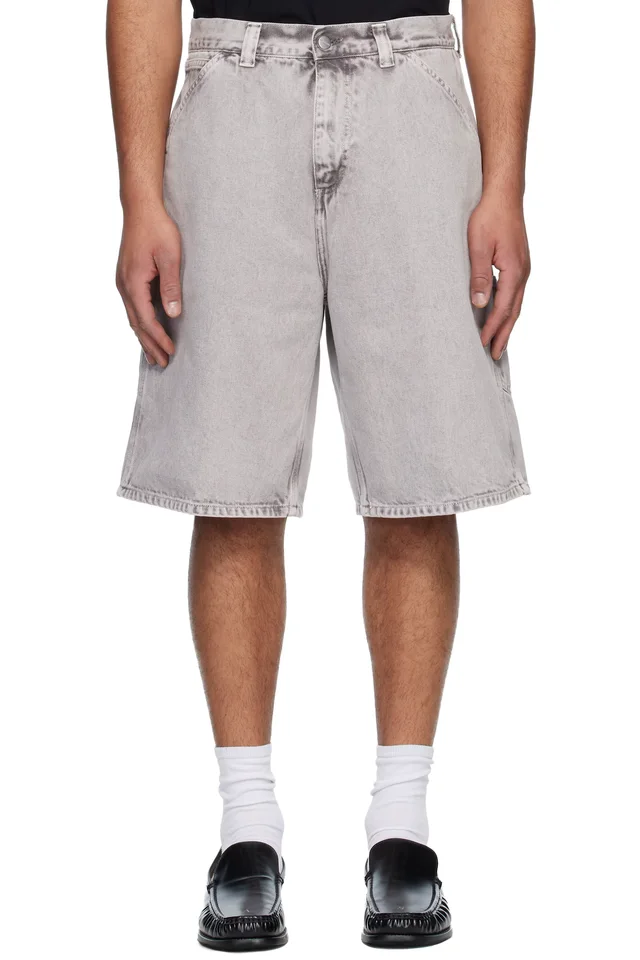 Gray OG Single Knee Denim Shorts, image 1 of 1 from SSENSE