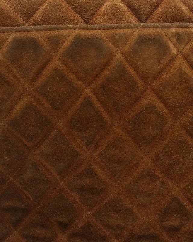 Chanel CC Quilted Suede Shoulder Bag in Suede from A Retro Tale, photo 8 of 15