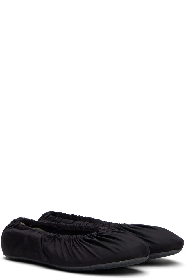 Maison Margiela Black Layered Ballerina Flats, photo 4 of 5 from SSENSE