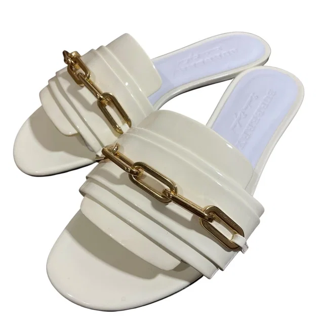 Burberry Patent Leather Mules in Clear Patent Leather from LuxUness