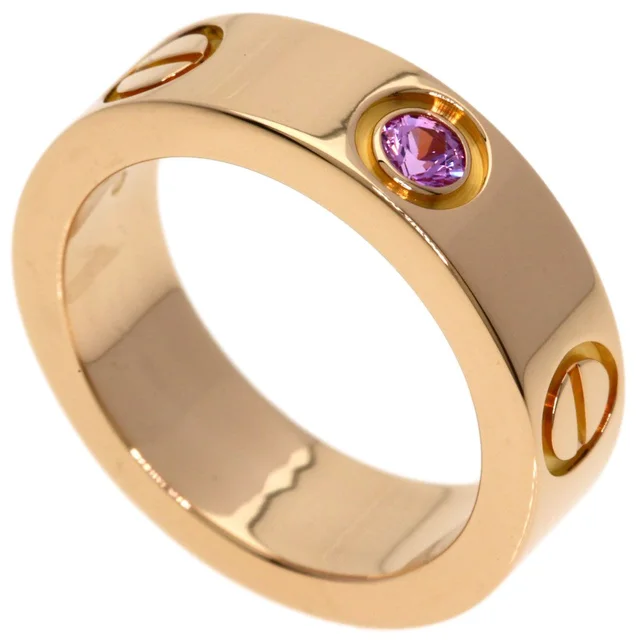 Cartier Love Ring Sapphire 47 18K Pink Gold in Pink from The Reluxe
