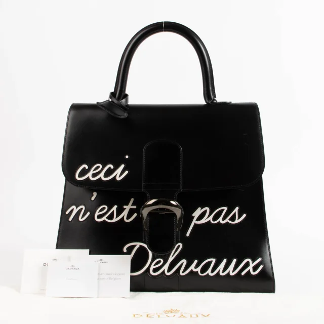 Delvaux Black Box Calf Brillant L'Humour Black Edition in Black Box leather from Labellov, photo 2 of 7