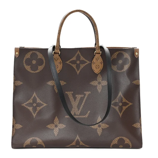 Louis Vuitton OnTheGo GM Monogram Coated Canvas Bag - Brown in Brown Coated canvas from H&T