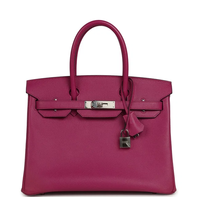 Hermès Birkin 30 Rose Pourpre Epsom Palladium Hardware in Pink Epsom leather from Madison Avenue Couture