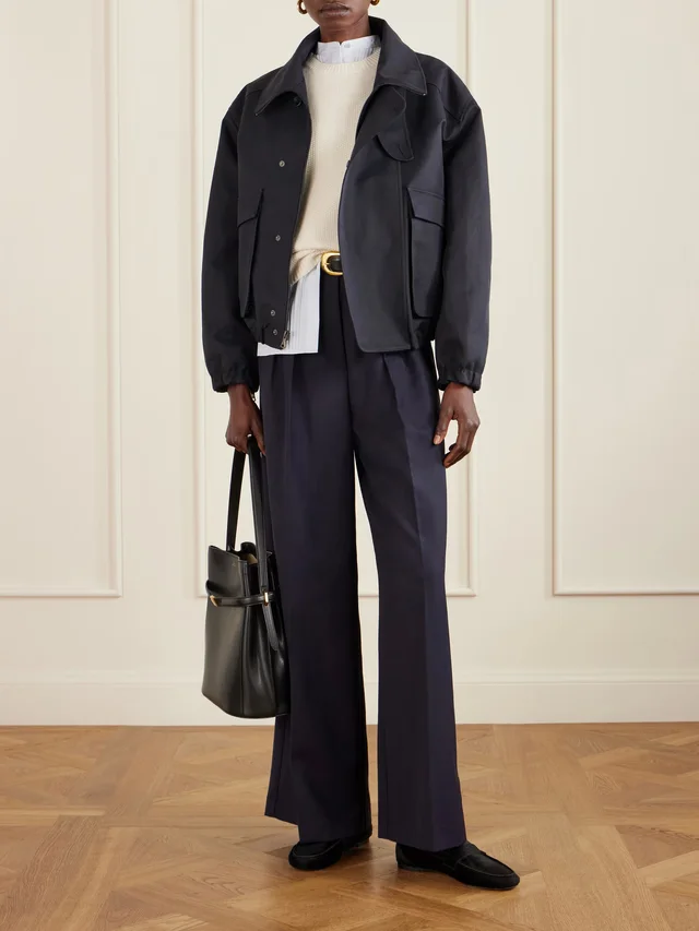 TWP Hunter cotton-blend gabardine jacket in Blue, photo 2 of 2 from NET-A-PORTER (Canada)