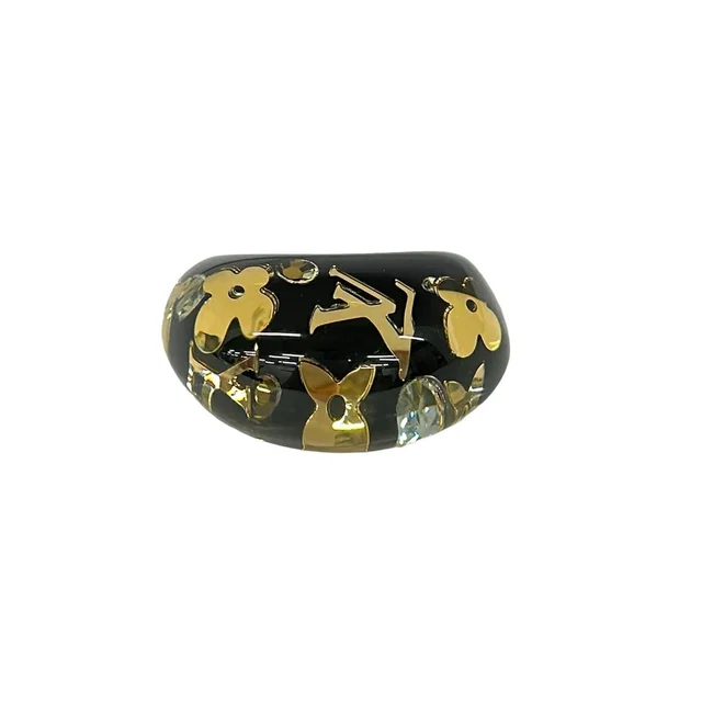 Louis Vuitton Ring Bague Inclusion Brown in Brown Resin from The Reluxe