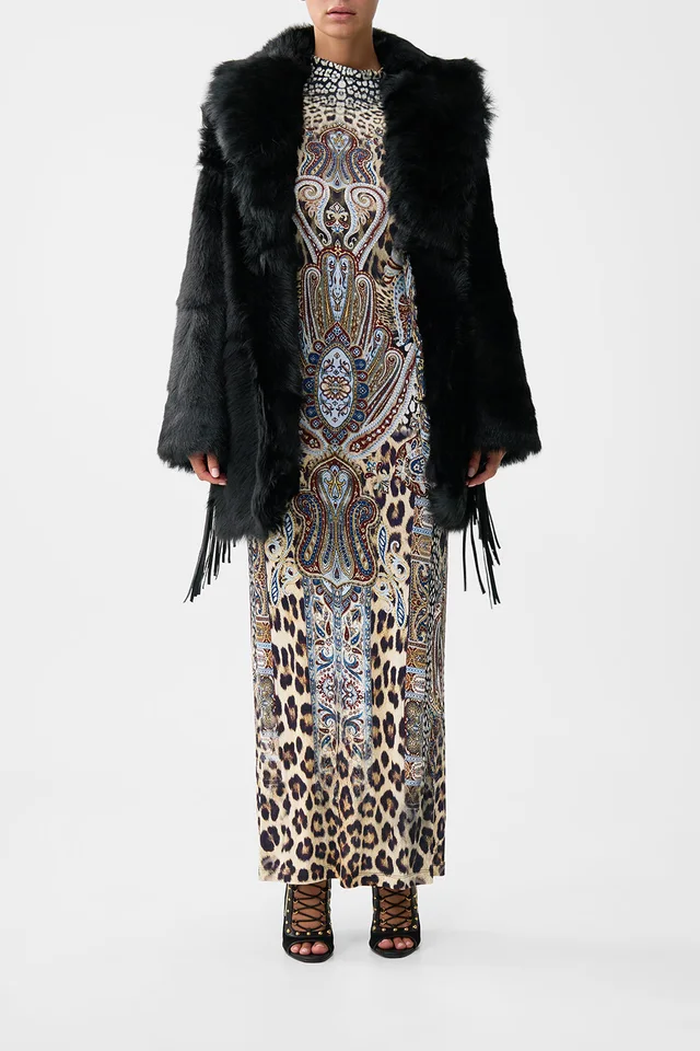 Camilla eBoutique SHEARLING COAT WITH REMOVABLE FRINGING ISTANBUL ANIMALIA from CAMILLA, photo 1 of 1