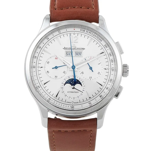 Jaeger-LeCoultre Master Control Chronograph Calendar Watch in multicolor Leather from The RealReal