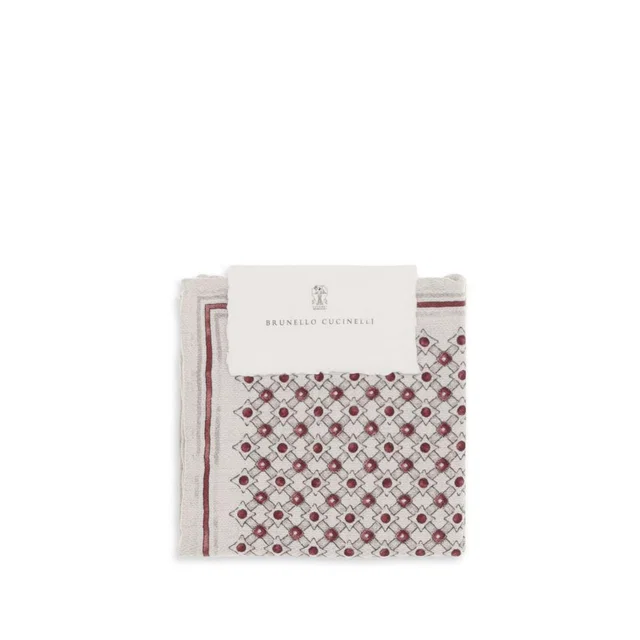Brunello Cucinelli Multicolor Silk Scarf in Multicolor Silk from HEWI