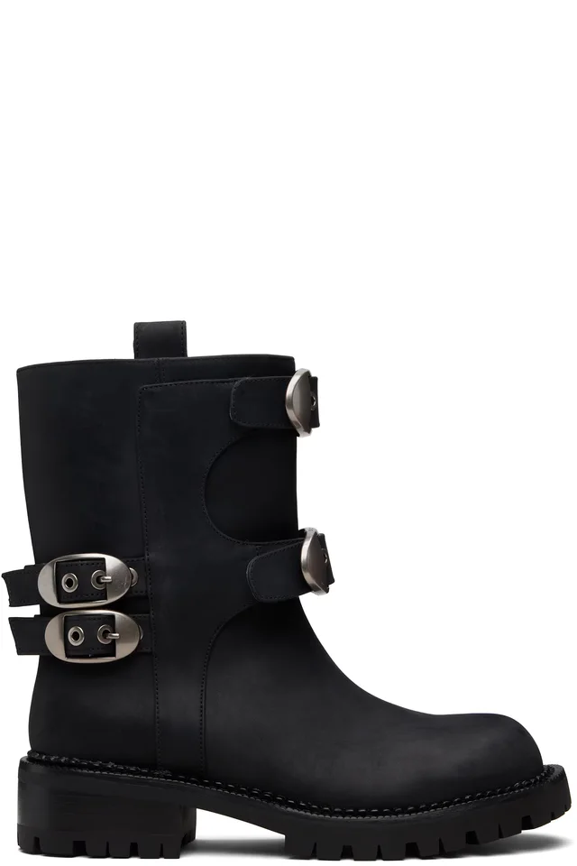 Marc Jacobs Black 'The Kiki Moto' Boots, image 1 of 1 from SSENSE