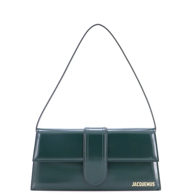 Jacquemus Long Le Bambino Flap Shoulder Bag Leather in green Leather from Poshmark