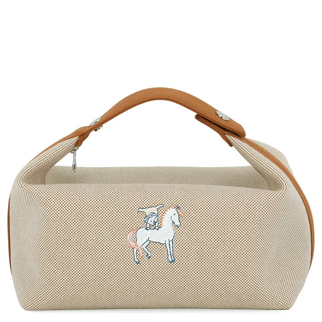 Hermès Brid A Black Cabriole Biscuit Canvas Size GM in Black Canvas from GALLERY RARE