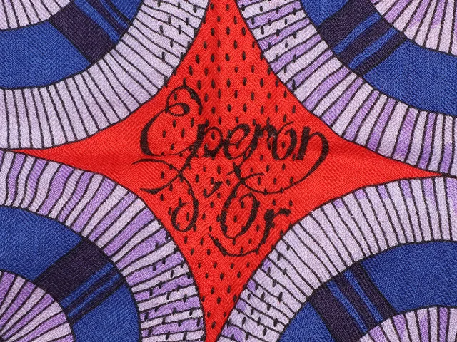 Hermès Exceptional Kantha Double Sens Eperon D’Or and Quadrige Silk Shawl 140cm in Silk from Ann's Fabulous Finds, photo 7 of 10