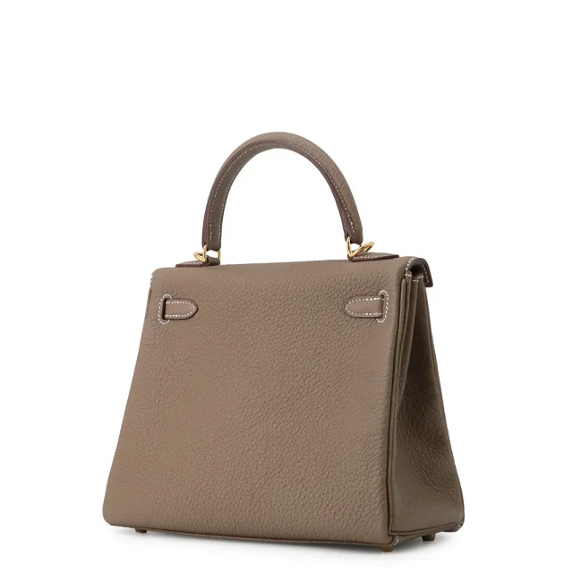 Hermès Kelly Retourne Etoupe Togo Leather Size 25 in Taupe Togo leather from GALLERY RARE, photo 2 of 19