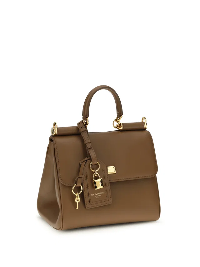 Dolce & Gabbana Shoulder Bag — Brown Calf Leather in Brown Calfskin from HEWI