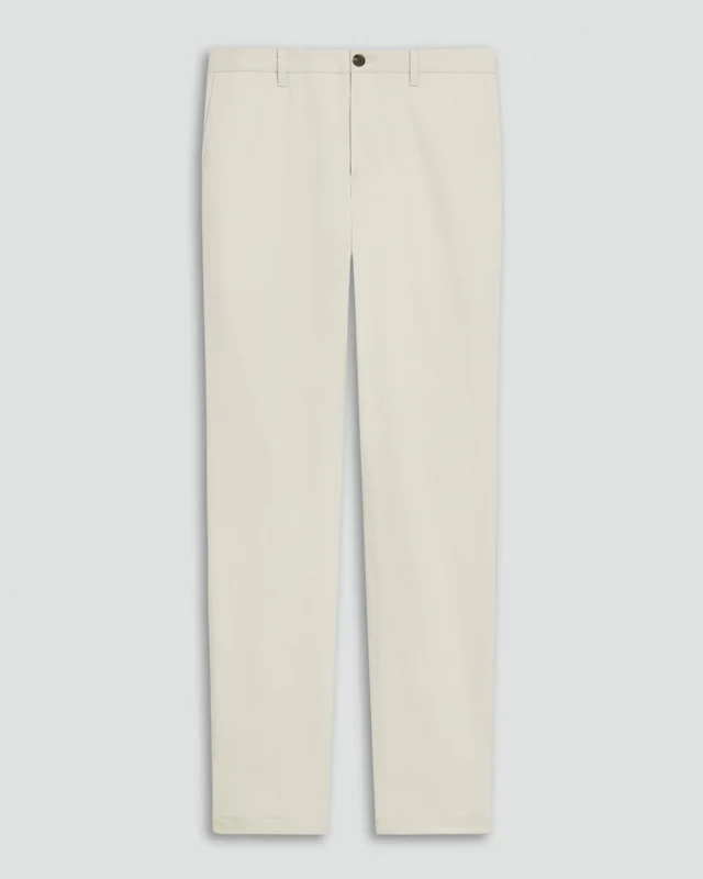 Theory Zaine Pant in Moonsoft Cotton in SILVER CLOUD 97% Cotton, 3% Spandex, photo 7 of 9 from Theory