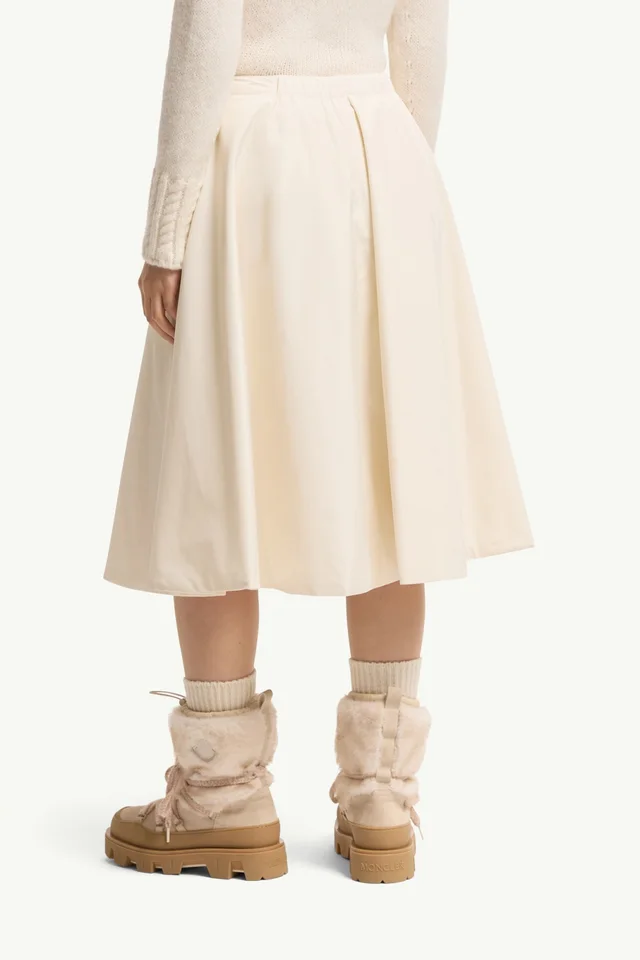 Moncler Padded Taffeta Midi Skirt, photo 4 of 6 from SENSER
