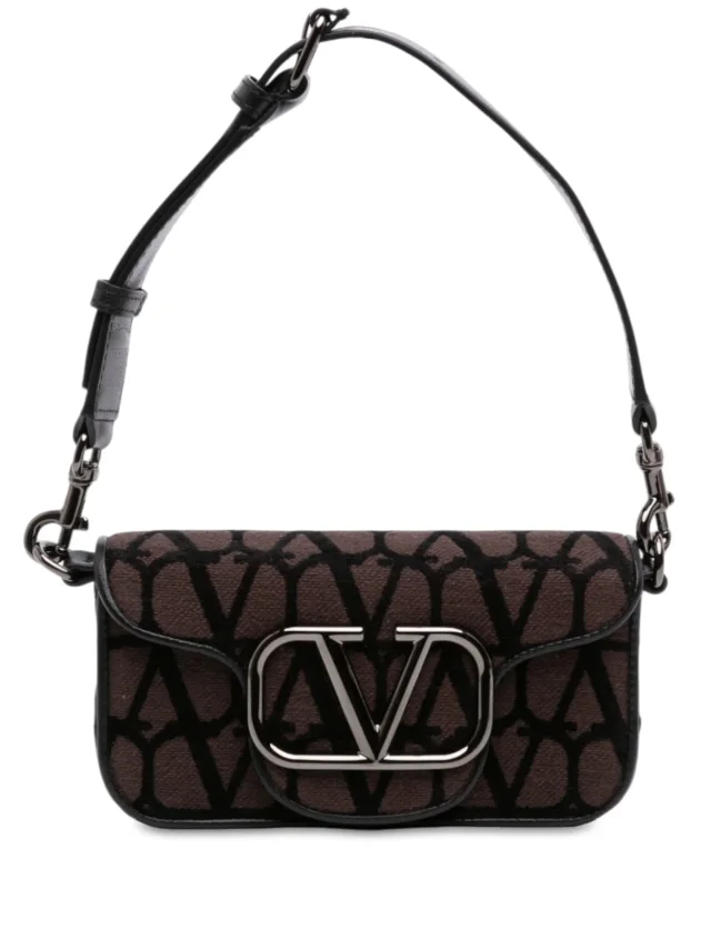 Valentino Garavani Pre-Owned 2021-2026 Small Toile Iconographe VLogo Loco Satchel | Brown | FARFETCH in Brown Canvas from Farfetch