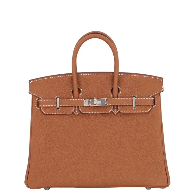 Hermès Birkin Gold Togo Leather Size 25 in Gold Togo leather from GALLERY RARE