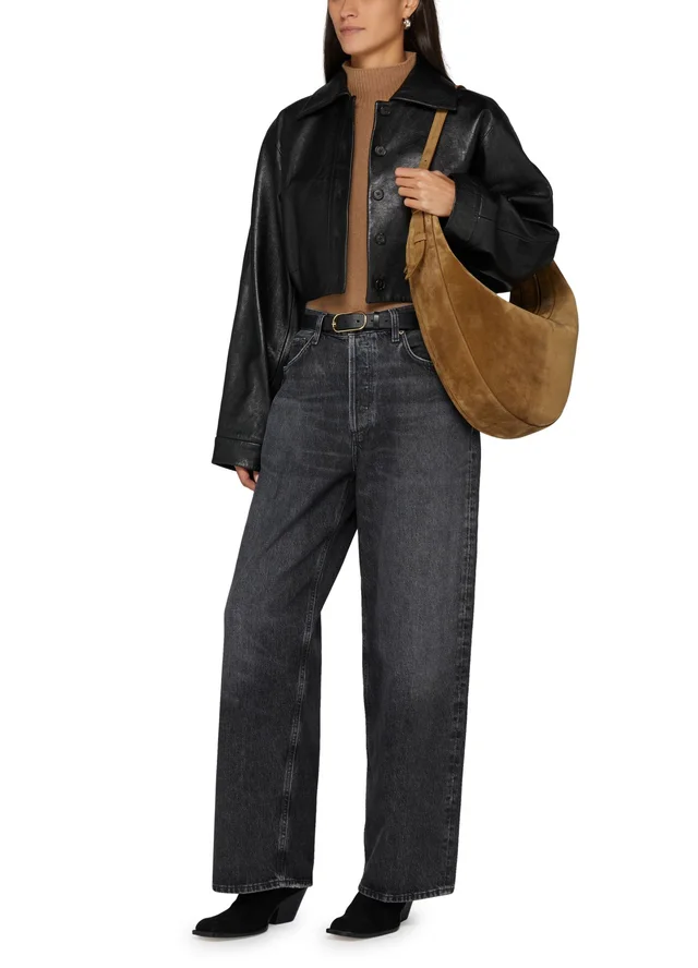 KHAITE Augustina hobo bag in Brown 100% calfskin, photo 8 of 8 from 24S (Canada)