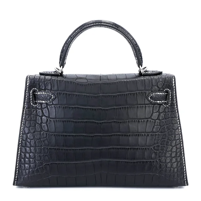 Hermès Mini Kelly II HSS Noir (89) Nata (I2) in Black Crocodile from Ginza Xiaoma, photo 2 of 4