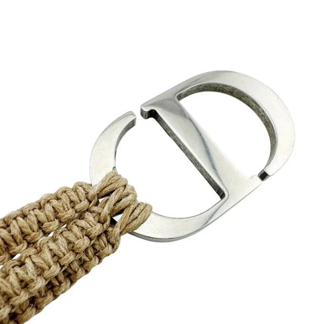 Dior CD Logo Raffia Belt Beige in Beige Raffia from The Reluxe