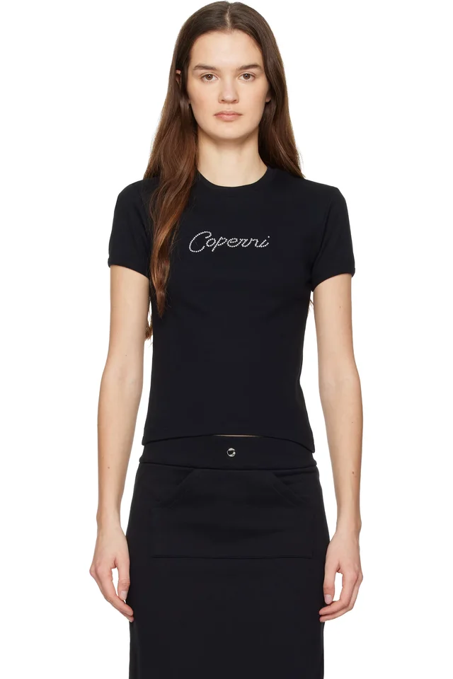 Black Baby Crystal T-shirt, image 1 of 1 from SSENSE
