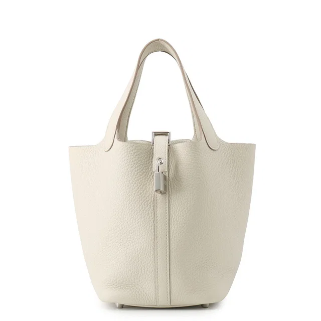 Hermès Picotin Lock Beton Taurillon Clemence Size PM in Clemence leather from GALLERY RARE