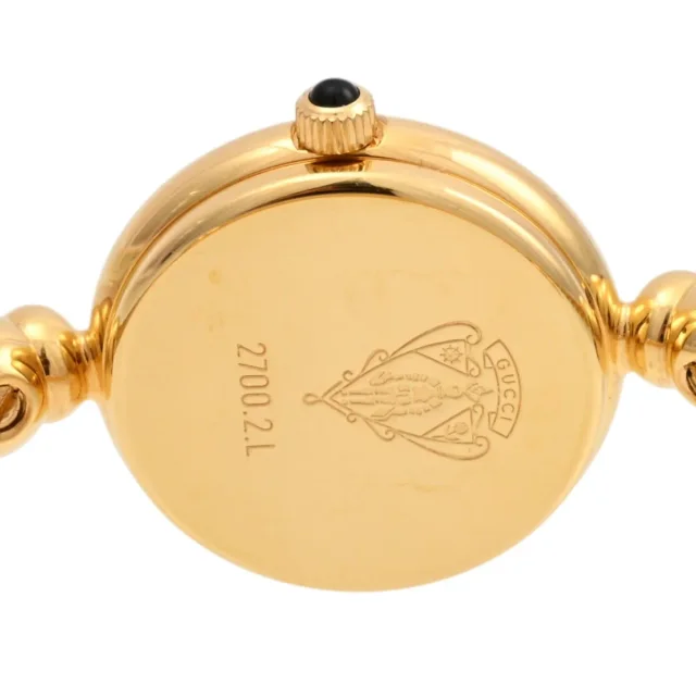Gucci Round logo face bangle watch 2700.2.L quartz shell from VINTAGE QOO TOKYO, photo 5 of 5