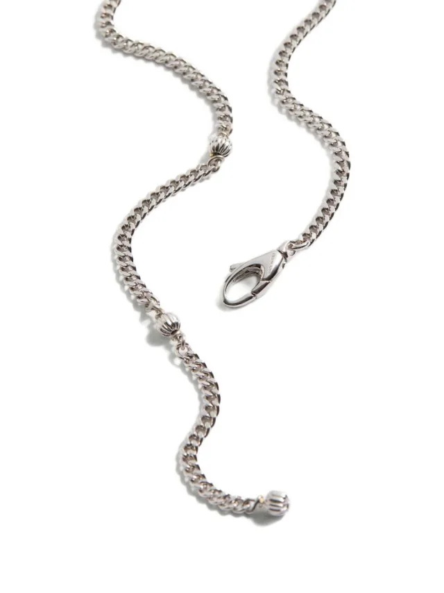 Valentino Garavani Vlogo Signature Cable-Link Necklace — Silver Necklaces in Silver from HEWI, photo 5 of 5