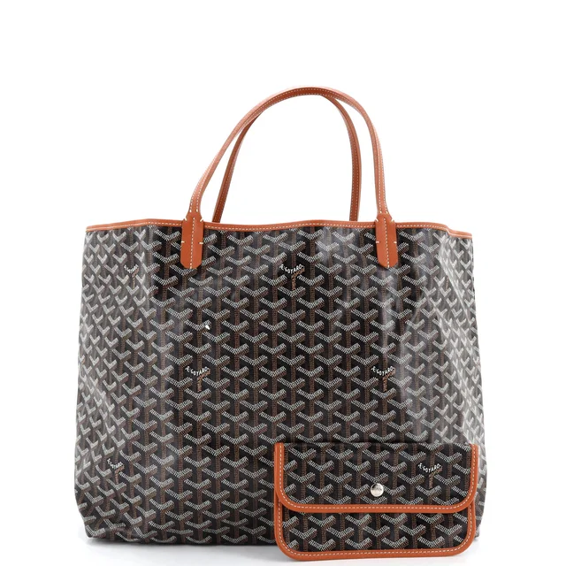 Goyard Saint Louis Tote Coated Canvas GM in brown|red Coated canvas from Rebag, photo 2 of 7