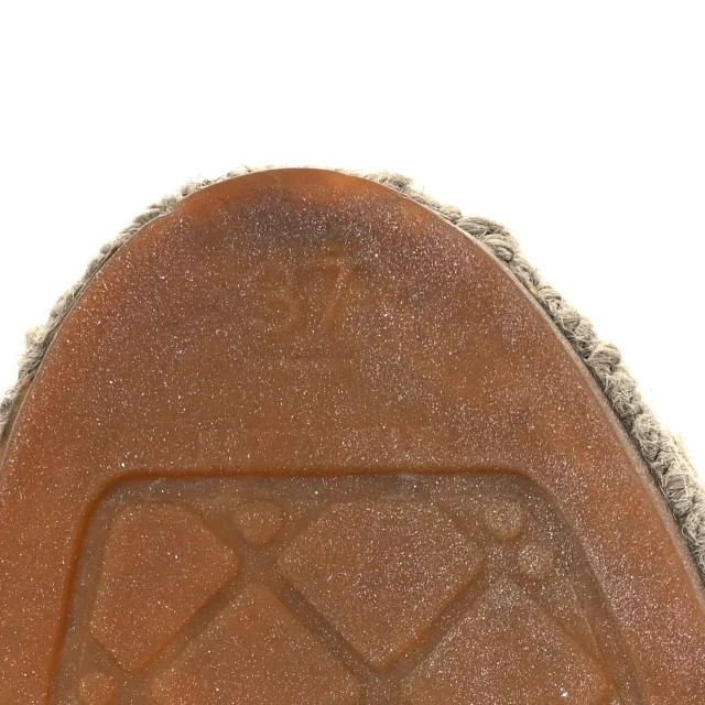 Chanel CC Espadrilles 37 Beige Black in Black Lambskin from FASHIONPHILE, photo 8 of 15