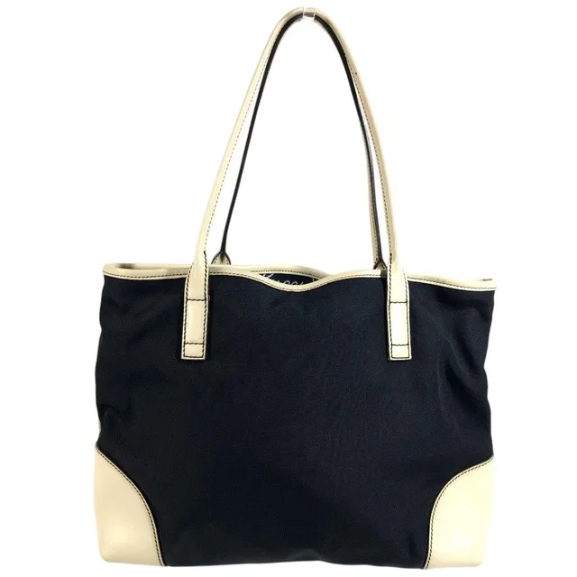 Gucci Shoulder Bag Logo Leather Canvas Navy in Navy Canvas from The Reluxe