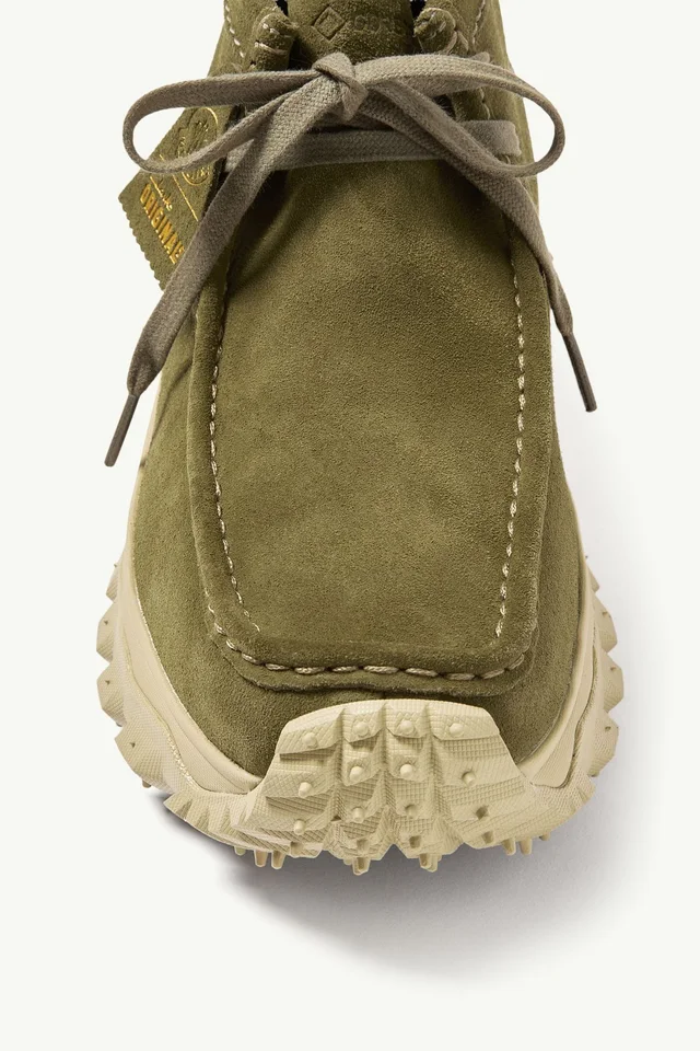 Moncler + Clarks Originals Trailgrip Wallabee GTX Suede Boots, photo 6 of 8 from SENSER