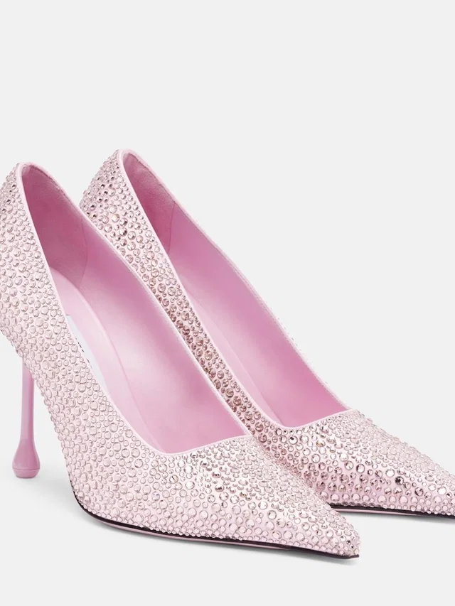 Jimmy Choo Ixia 95 in pink Satin from Poshmark