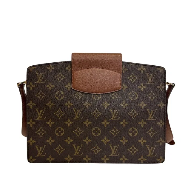 Louis Vuitton Vintage Courcel Monogram Shoulder Bag in Leather from The Reluxe