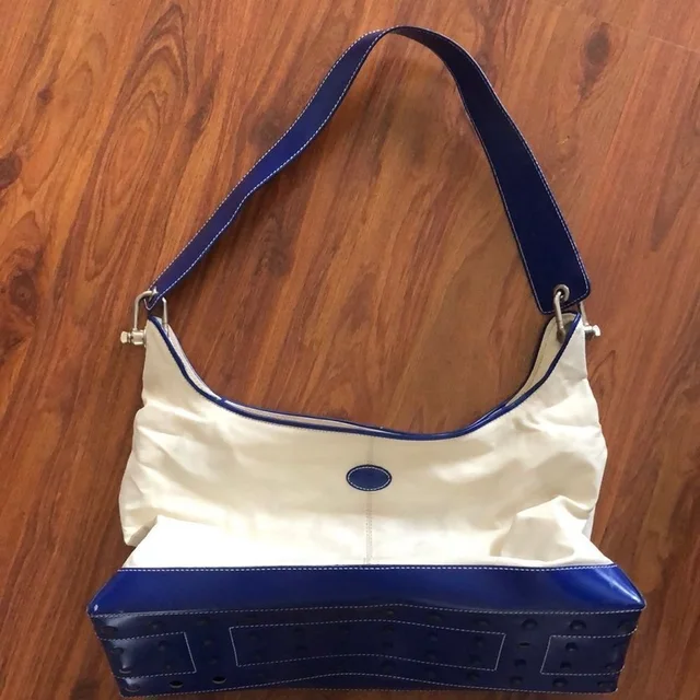 Tod's Royal Blue And Ivory Handbag in blue Leather from Poshmark, photo 1 of 1