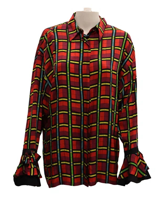 Versace plaid silk shirt in Silk from Luxury Promise
