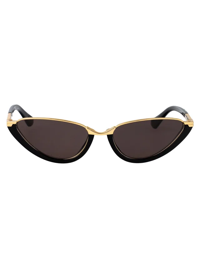 Bottega Veneta Bv1346s Cat-Eye Acetate Sunglasses — Black in Black from HEWI