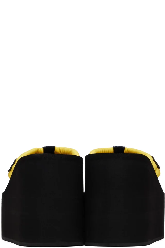 Coperni Black & Yellow Wedge Heeled Sandals, photo 2 of 2 from SSENSE