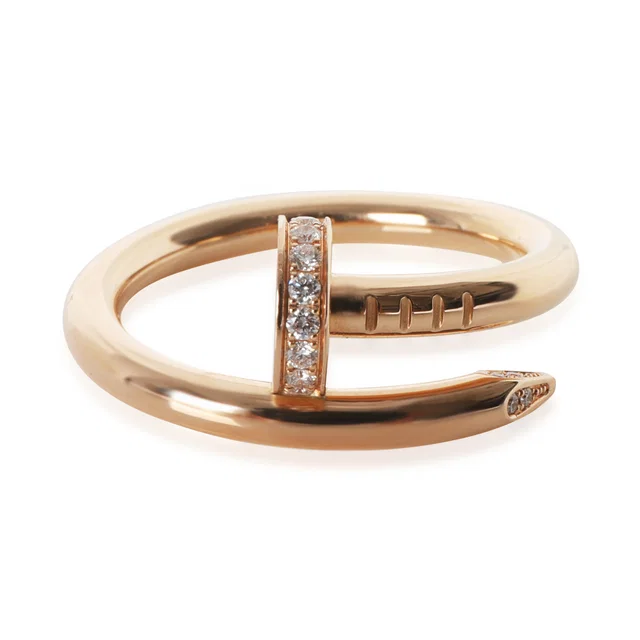 Cartier Rose Gold Diamond Juste Un Clou Ring 18k in Pink from HEWI