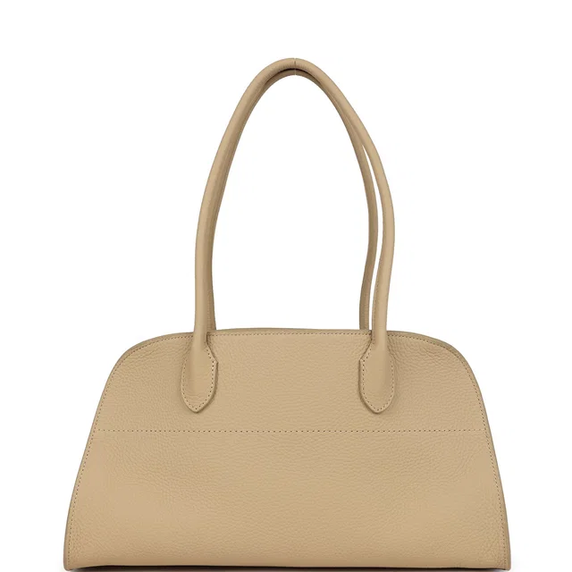 The Row Margaux Shoulder 12 Bag Boulder Calfskin Silver Hardware in Calfskin from Madison Avenue Couture