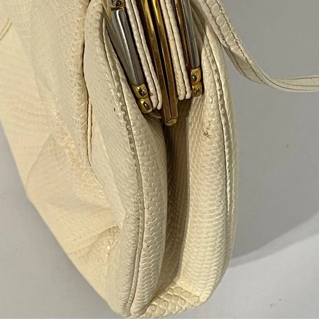 Judith Leiber Women's Bag - Cream in White from Depop, photo 6 of 9